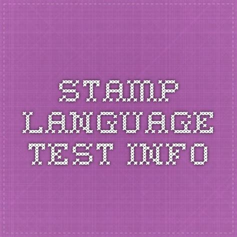 is the stamp test hard|stamp language test.